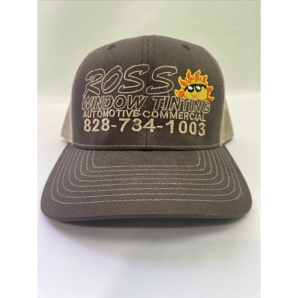 Richardson 112 Trucker‎ Hat Mens  Brown Excellent Ross Window Tinting Snapback